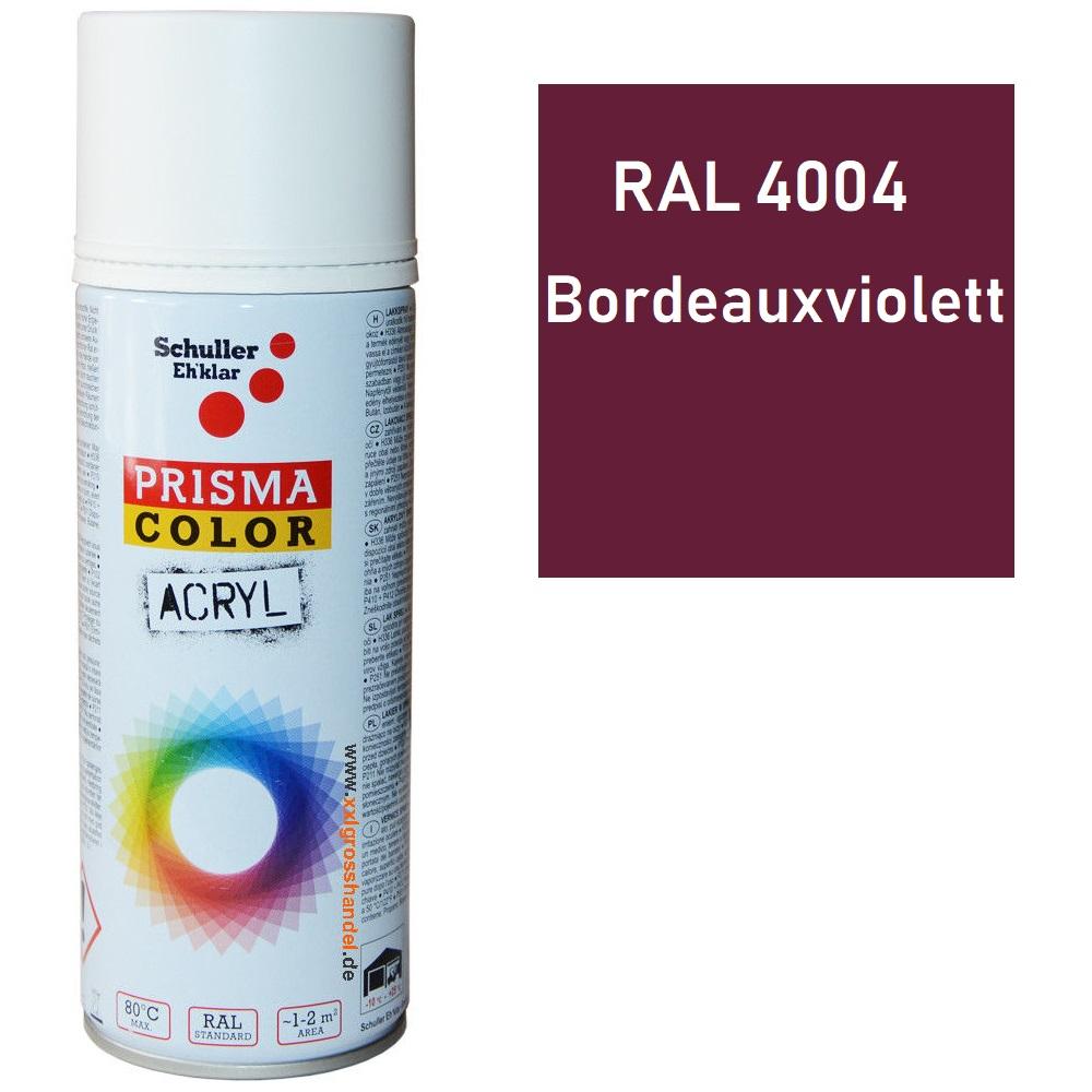 Prisma Color Lackspray Acryllack Bordeauxviolett RAL 4004, 400 ml